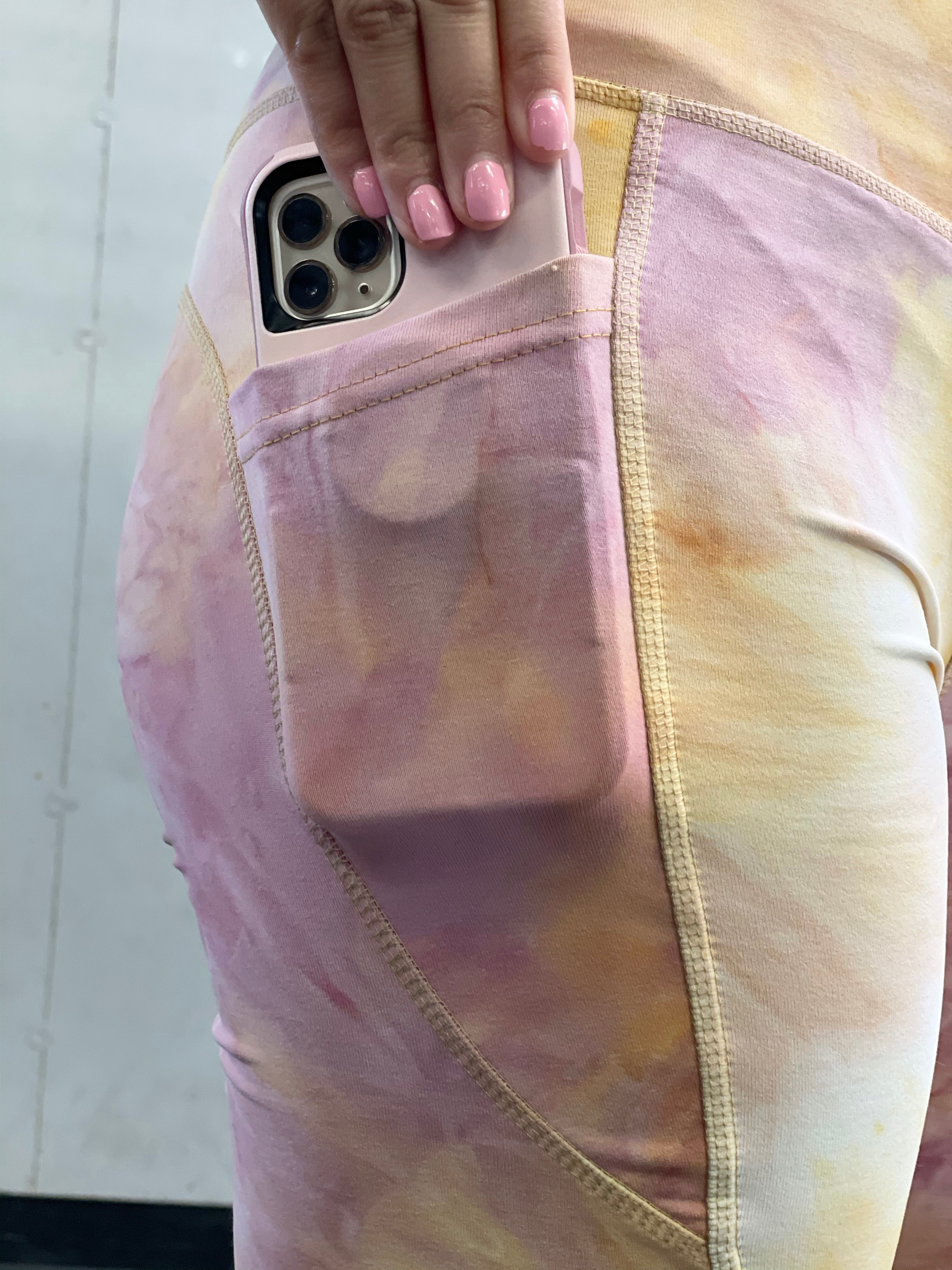 Tie-Dye Biker Short Set