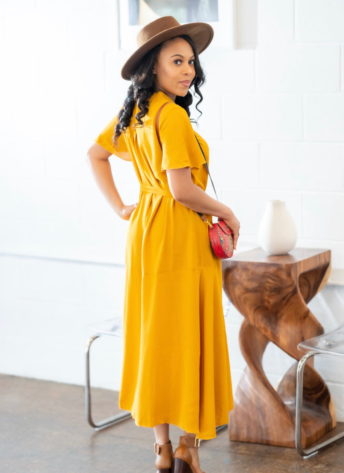 Summer Travel Button Down Dress