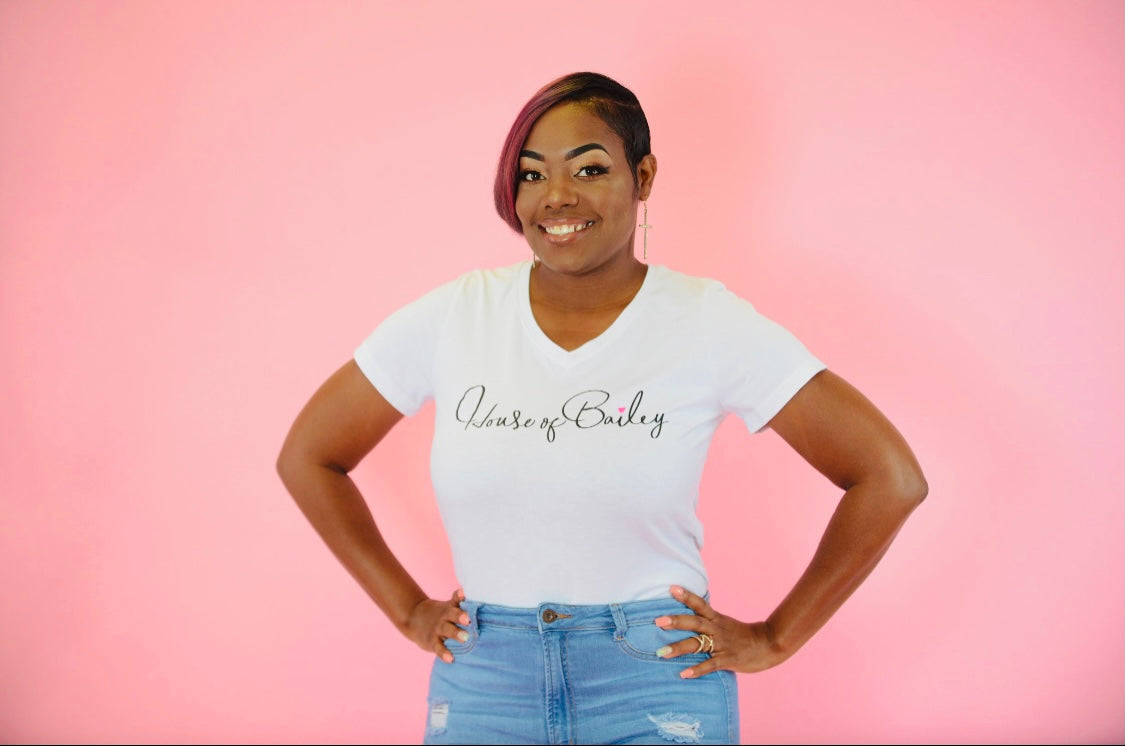 The House Of Bailey V Neck T-Shirt
