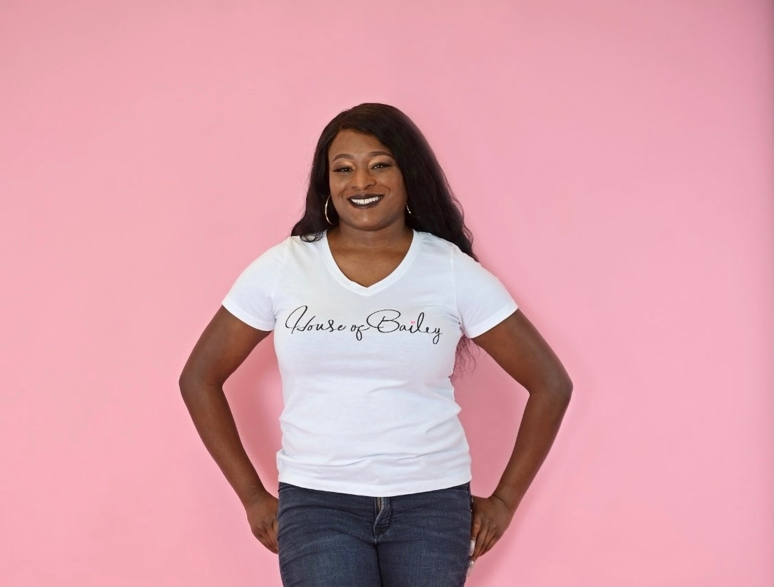 The House Of Bailey V Neck T-Shirt