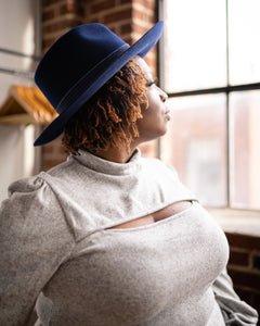 Grey Mock Neck Sweater