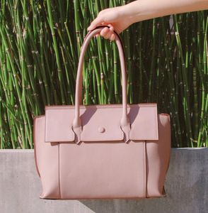 Blush handbag on sale